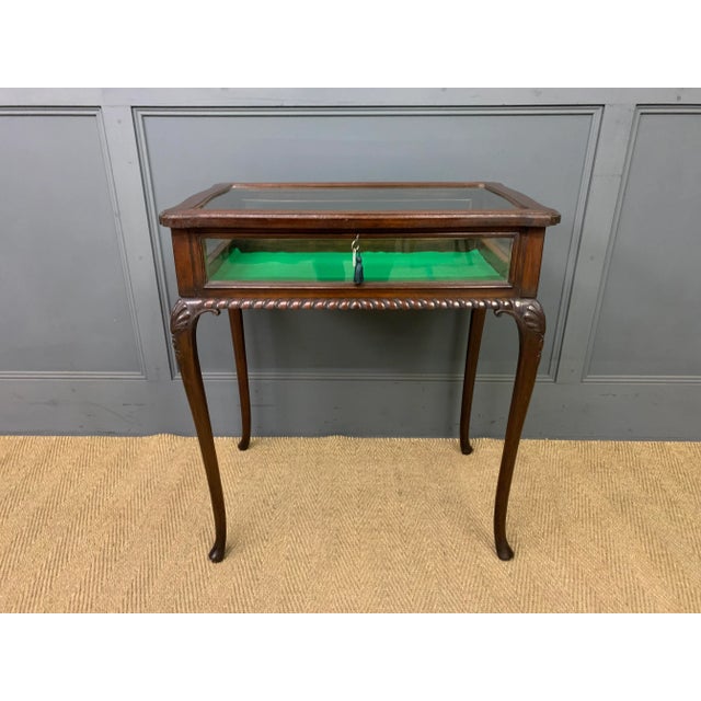 Brown Antique Jewelry Table in Mahogany, 1900 For Sale - Image 8 of 9