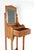 Victorian Antique Oak Shaving Stand With Beveled Mirror For Sale - Image 3 of 9