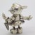 Vintage Italian Handmade Genuine Silver Minnie With Umbrella Character Figurine Sculpture, Made in Arezzo (Ar, Tuscany) For Sale - Image 6 of 10