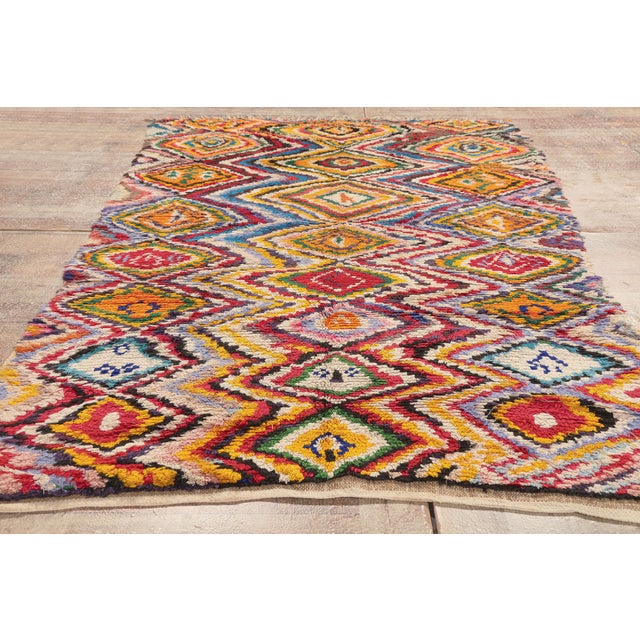 Vintage Azilal Moroccan Rug, 04'07 X 07'07 For Sale - Image 9 of 10