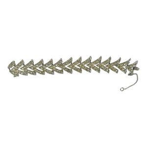 1950's-1960's Sarah Conventry Vintage Rhinestone Statement Bracelet 7"l