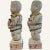 Late 19th Century Pair of Late 19th Century Famille Verte Reproduction Porcelain Boys Holding Lotus Flowers For Sale - Image 5 of 6