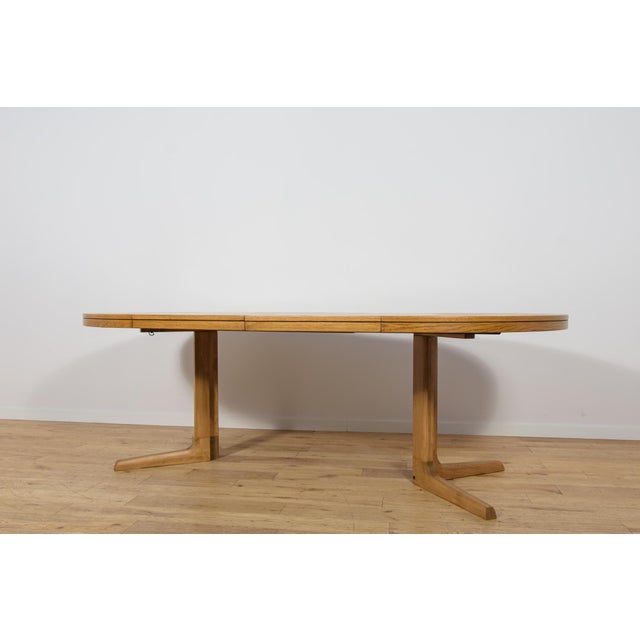 Mid-Century Round Extendable Oak Dining Table by Farstrup Møbler, Denmark, 1970s For Sale - Image 13 of 18