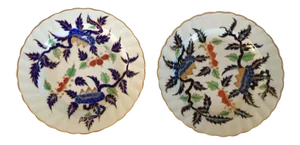 18th Century Duesbury Derby Kakiemon Imari English Porcelain Plates - A Pair