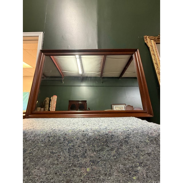 Henkel Harris Vintage Henkel Harris Mahogany Wall Mirror For Sale - Image 4 of 9