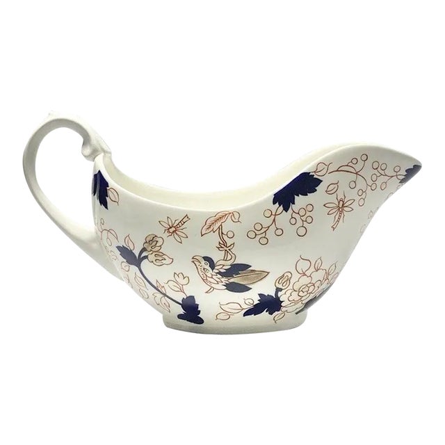 1970s Coalport “Hong Kong” Imari Bird Bone China Gravy Boat For Sale