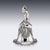 Antique Victorian Silver Desk or Dinner Bell, 1886 For Sale - Image 4 of 17