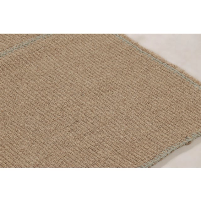 Rug & Kilim's Contemporary Minimalist Rez Kilim With Linear Accent Striped Design For Sale In New York - Image 6 of 9