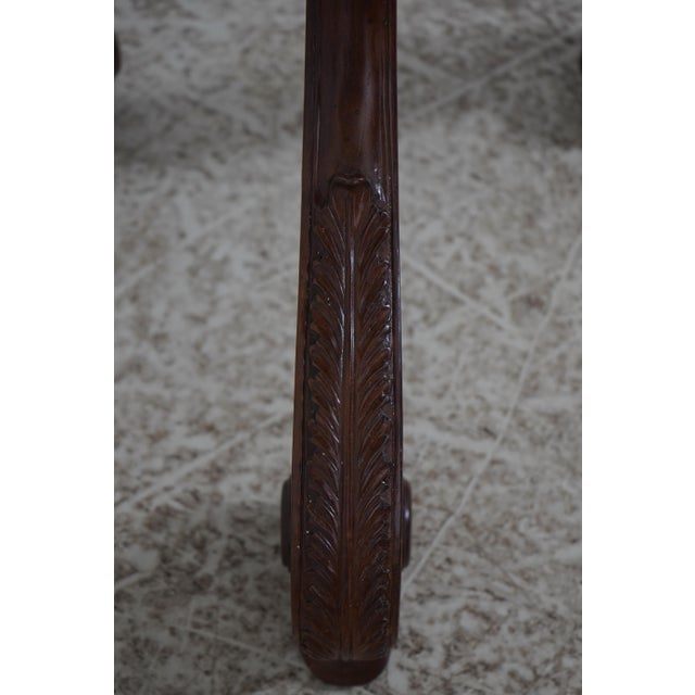 Scarborough House Round Mahogany Pedestal Lamp Table For Sale - Image 10 of 13