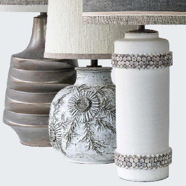 Ceramic Table Lamps by R. Hoube, 1970, Set of 3 For Sale - Image 10 of 13