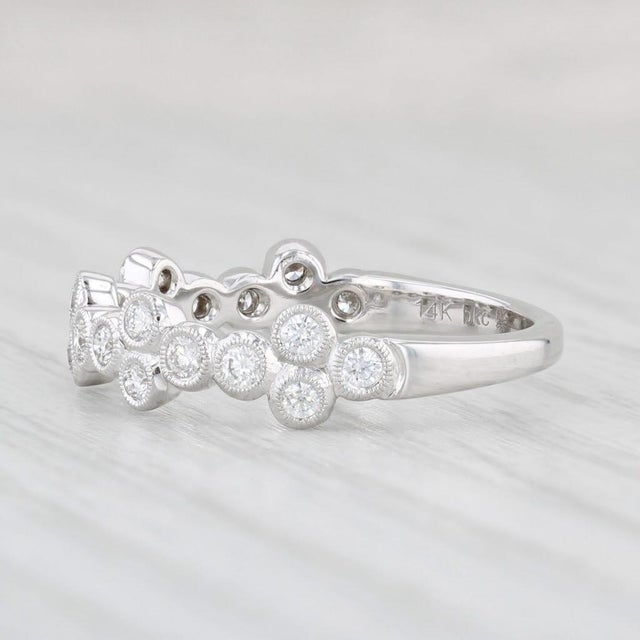 2020s Beverley K 0.47ctw Diamond Ring 14k White Gold Wedding Stackable Band, Size 6.5 For Sale - Image 5 of 8