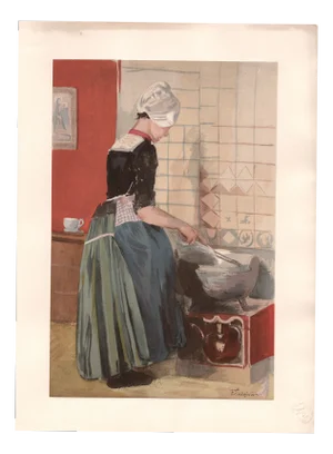 Luigini, The Maid, 1899, Original Lithograph