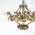 Antique French Fleur-de-Lis Design Brass & Jeweled Twelve-Light Chandelier 1930 For Sale - Image 11 of 12