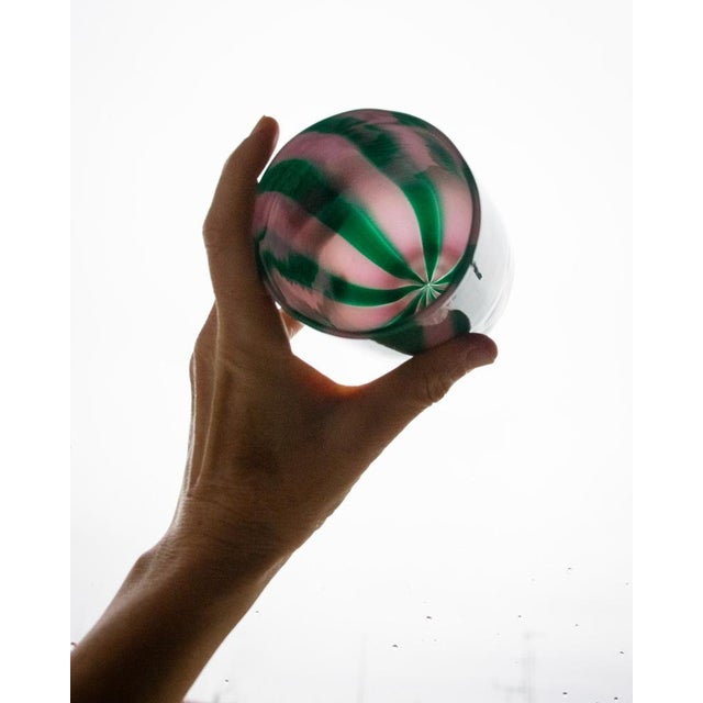 Glass Glasses by Mariana Iskra for Ribes, Venice, 2004, Set of 6 For Sale - Image 7 of 10