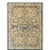 1880s Beige Foo Dogs Chinese Lions Medallion Antique Ningxia Small Rug For Sale