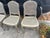 Set of 6 Antique French Louis XVI Painted Cane Dining Chairs With Cushions For Sale - Image 11 of 12