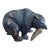 Mid 20th Century Black Bear With Salmon Catch Painted Bronze For Sale