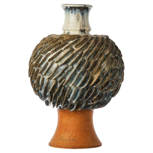 Large Scandinavian Modern Ceramic Stoneware Vase by Josef Simon, Sweden, 1960s For Sale - Image 11 of 11