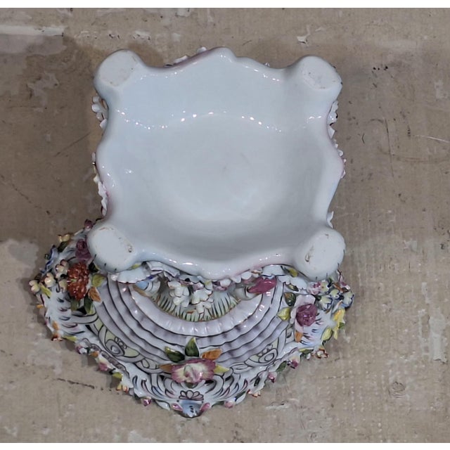 Pairs of Antique Style Porcelain Compotes/Center Piece For Sale In Los Angeles - Image 6 of 9