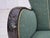 Danish Armchair in Green and Beige Furniture Wool, 1960s For Sale - Image 6 of 18