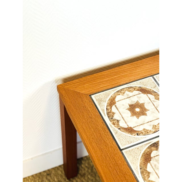 Scandinavian Coffee Table in Teak and Ceramic, 1960s For Sale - Image 10 of 16