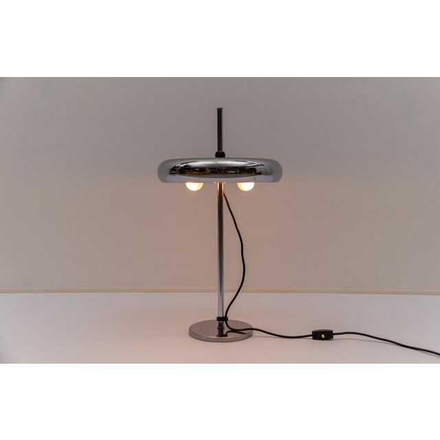 German Space Age Chrome Table Lamp, 1960s For Sale - Image 6 of 15