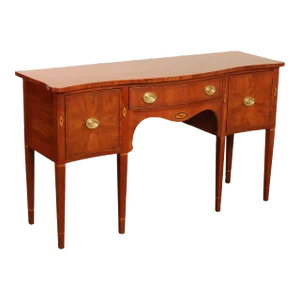 Late 20th Century Statton Hepplewhite Style Cherry Serpentine Sideboard