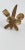 Shabby Chic Brass Napkin Rings Utensils Knife Spoon Fork For Sale - Image 3 of 8