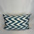 Turkish Modern Blue Silk Ikat Pillow Cover For Sale In Houston - Image 6 of 6