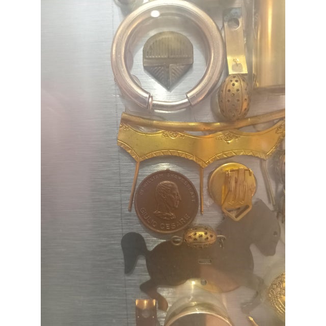 Contemporary Daniele Usinelli, Multi-Material Painting No. 15, 1980, Mixed Media For Sale - Image 3 of 10