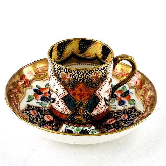 Ceramic Antique Pattern 710 Demitasse Cup and Saucer from Jackson & Gosling Grosvenor, 1890, Set of 2 For Sale - Image 7 of 11