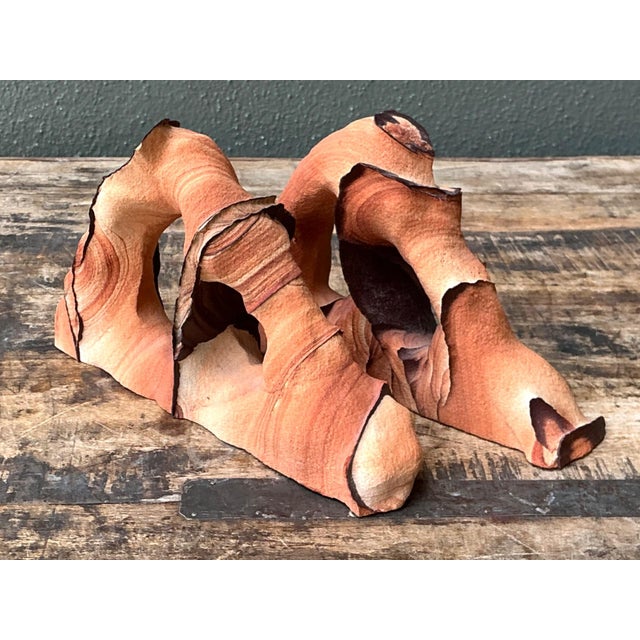 Vintage Natural Form Ceramic Bookends For Sale - Image 16 of 18