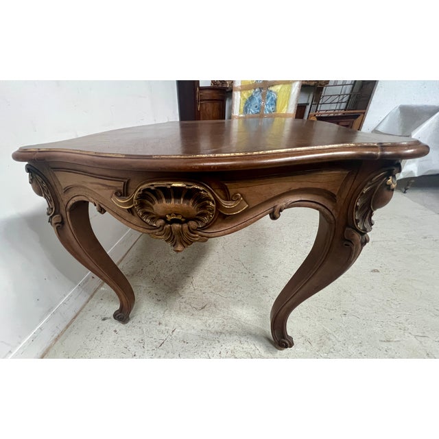 Brown Louis XV Style Desk in Walnut, 1800s For Sale - Image 8 of 15