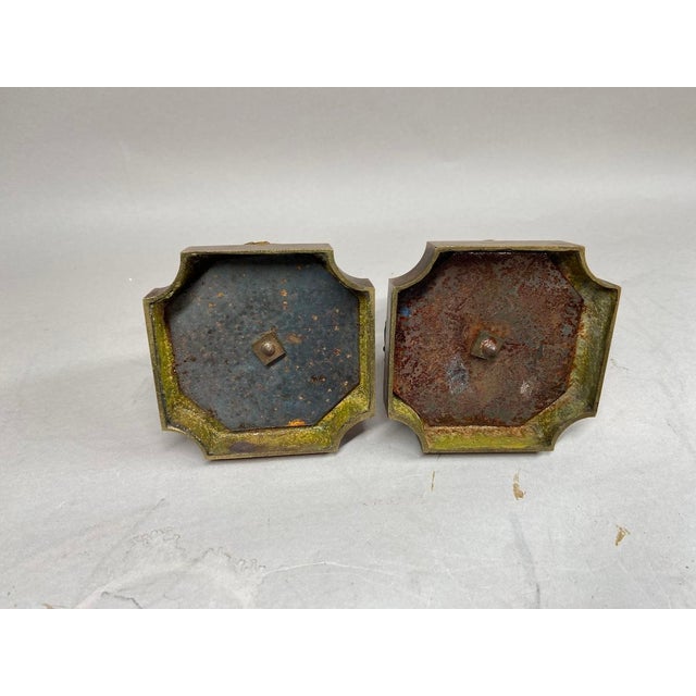1850s Sevres Louis XVI Blue Bronze Porcelain Vases - Pair For Sale - Image 17 of 18