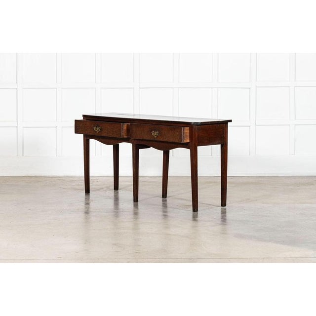 Late 18th Century 18th Century English Country Oak Dresser Base, 1780s For Sale - Image 5 of 13