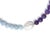 Metal Baroque Pearl Amethyst Color Block Necklace For Sale - Image 7 of 8