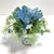 Vintage French Beaded Flower Arrangement – Blue Beaded Floral in Porcelain Cachepot For Sale In Louisville - Image 6 of 9