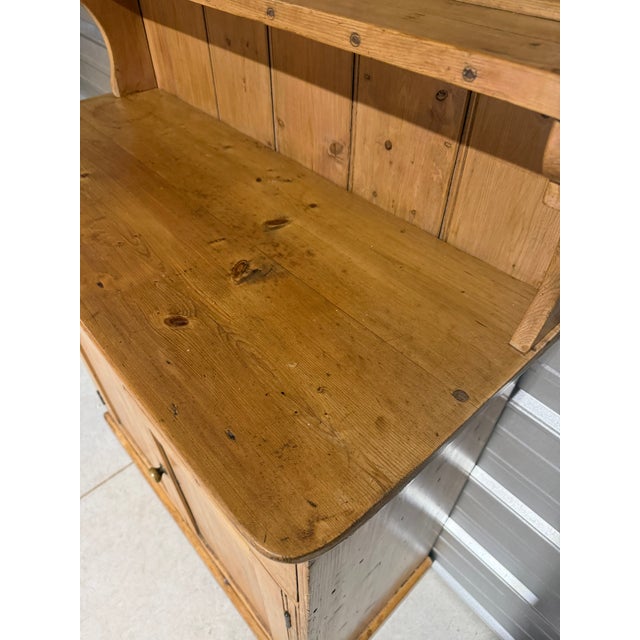 Antique Pine Two Piece Dresser From England For Sale - Image 10 of 18