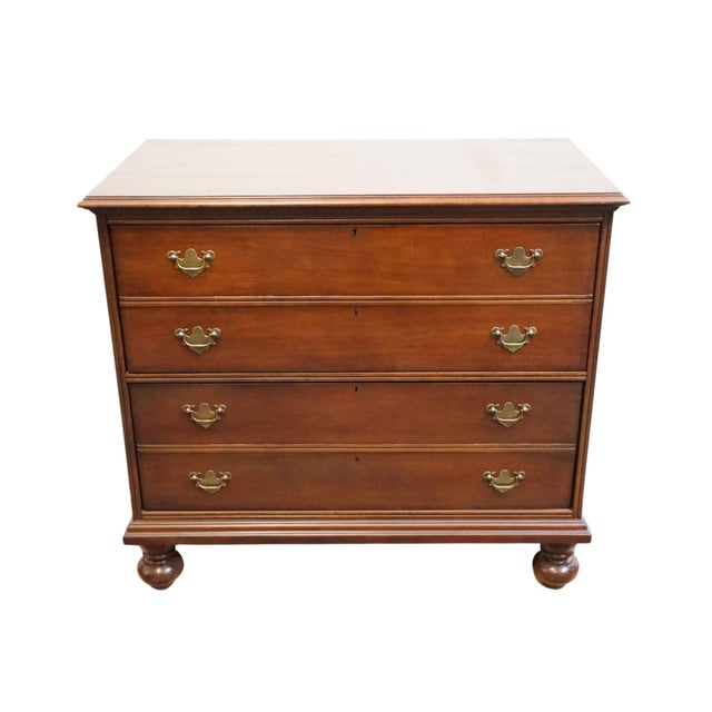 Traditional Lexington Furniture Solid Cherry Traditional Style 39" Two Drawer File Cabinet 554-516 For Sale - Image 3 of 14