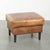 Vintage Cowhide Leather Ottoman For Sale - Image 10 of 10