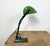 Vintage Green Enamel Bank Lamp, 1950s For Sale - Image 9 of 18