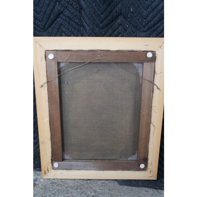 Late 20th Century Fabrice De Villeneuve Trompe l'Oeuil China Cupboard Still Life Oil Painting 19" For Sale - Image 11 of 12