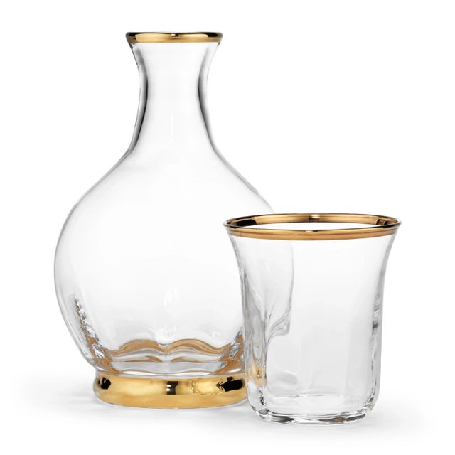 AERIN AERIN Sophia Bedside Carafe and Tumbler For Sale - Image 4 of 4