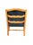 Vintage Barnard & Simonds Black Leather Armchair | 1960s American Traditional | Button-Tufted Leather & Bobbin-Turned Wood For Sale - Image 12 of 18