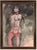 1970s Bruno Cassinari, Woman Drawing, Nude, 1971, Mixed Media on Paper For Sale - Image 5 of 5