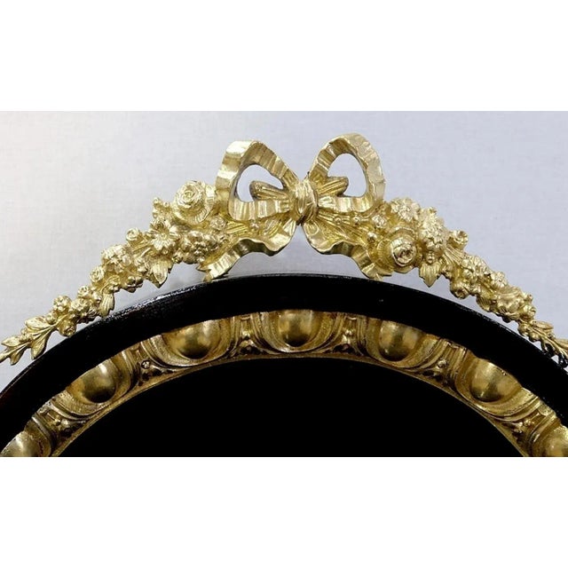 Small Napoleon III Mid 19th Century Black Wooden Desk For Sale - Image 10 of 18