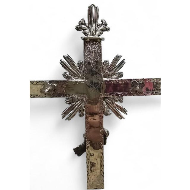 16th Century Spanish Silver Altar Cross, 1550s For Sale - Image 11 of 18