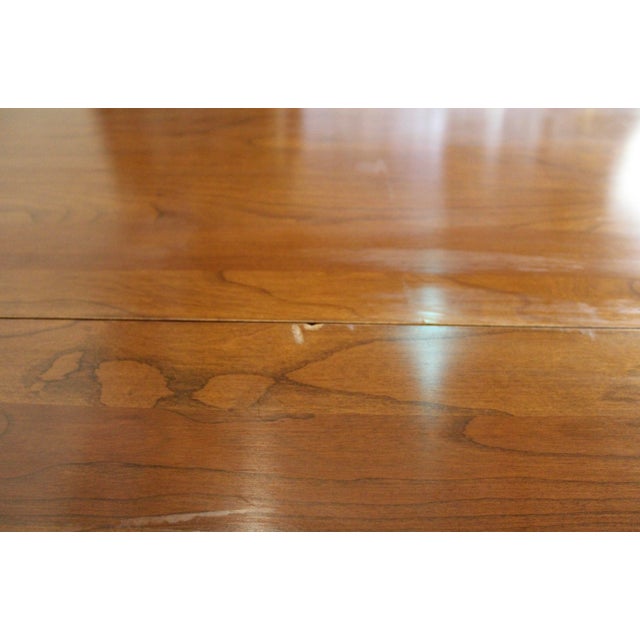 Mid 20th Century Henkel-Harris Co. Solid Wild Black Cherry Drop-Leaf Table For Sale - Image 14 of 18