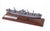 Wood Mid 20th Century Usa WWll Liberty Ship Scale Model in Exacting Detail For Sale - Image 7 of 8