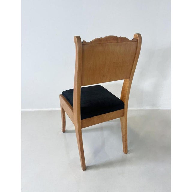 Wood Russian Chairs in Birch Veneer, Early 19th Century, Set of 4 For Sale - Image 7 of 10